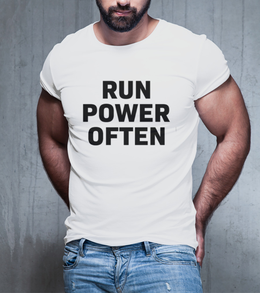 Coach Tom Yashinsky Run Power Often Football And Wings Illustration T-Shirt