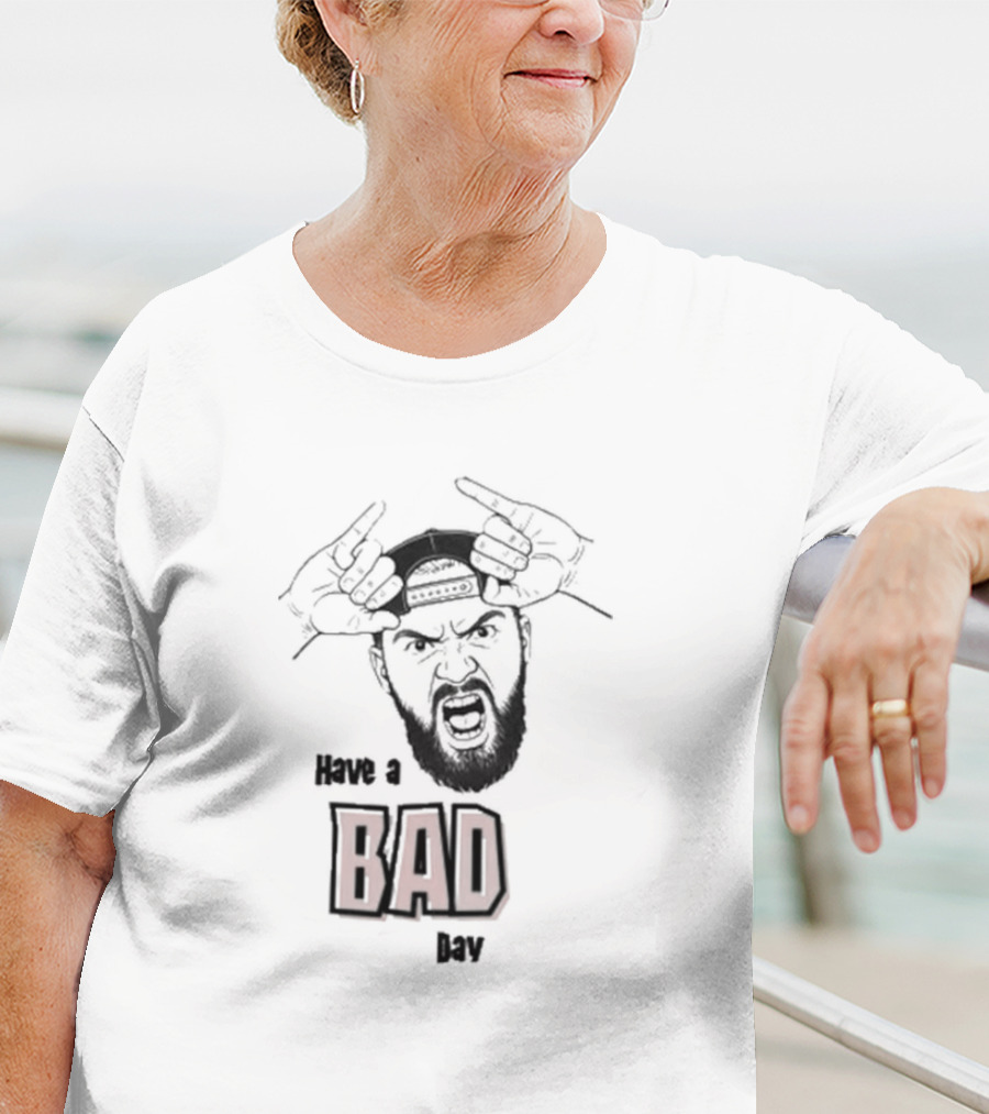 Eddie Kingston Bad Day Red Text With Sledgehammers And Crown T-Shirt