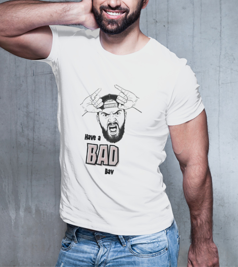 Eddie Kingston Bad Day Red Text With Sledgehammers And Crown T-Shirt