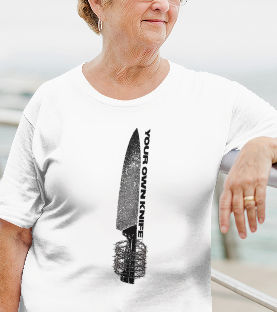 Counterparts Your Own Knife Bold Text Knife Handle Design T-Shirt