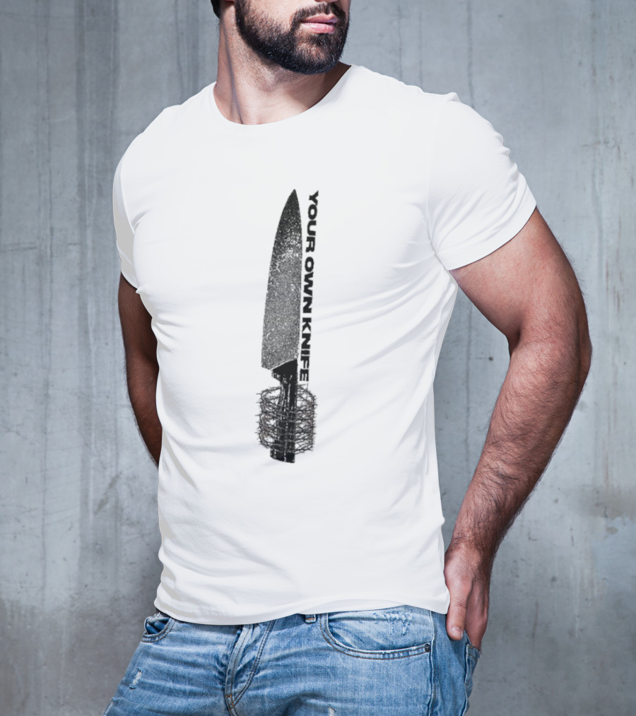 Counterparts Your Own Knife Bold Text Knife Handle Design T-Shirt