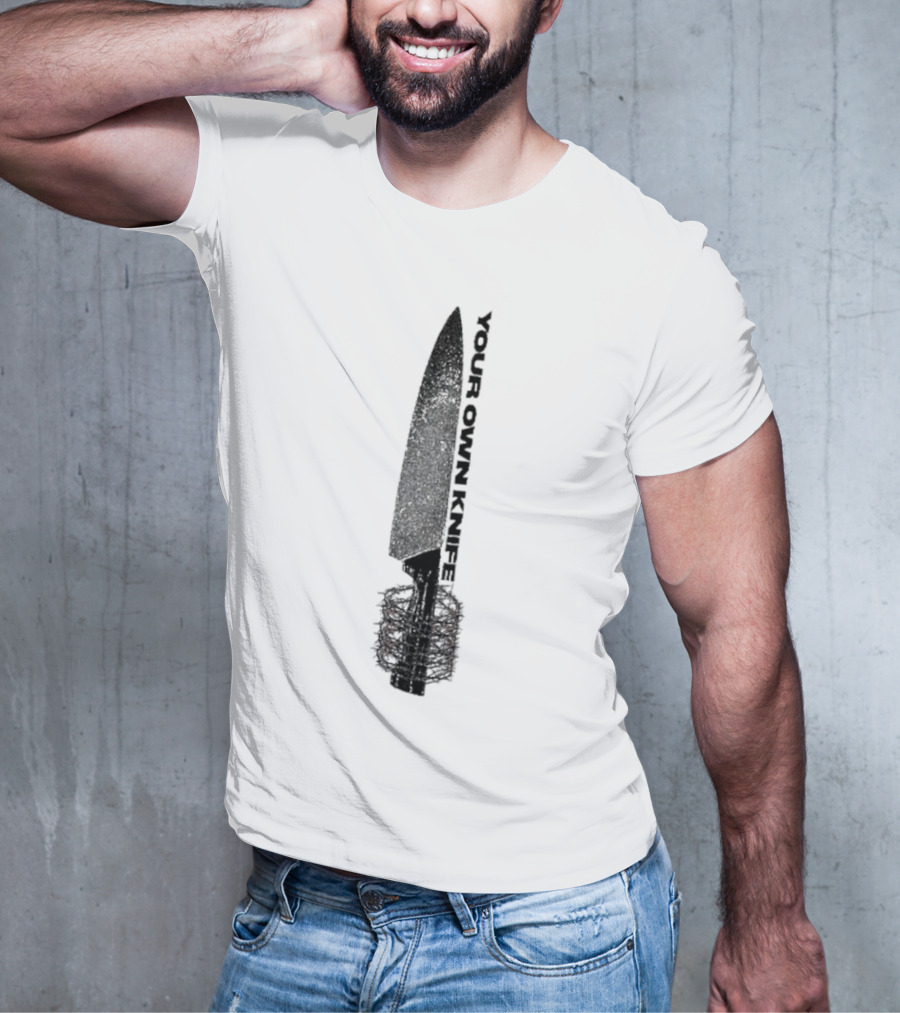 Counterparts Your Own Knife Bold Text Knife Handle Design T-Shirt