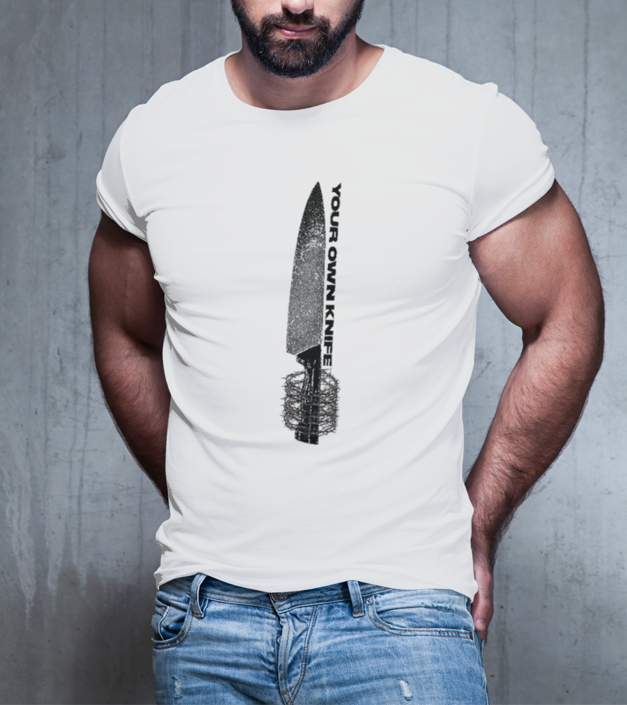 Counterparts Your Own Knife Bold Text Knife Handle Design T-Shirt