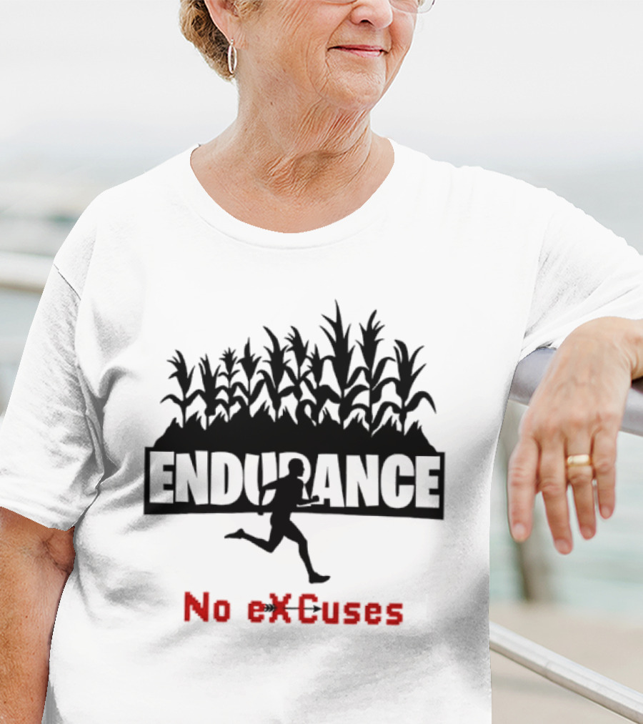 Endurance Cross Country Runner No Excuses Athlete Determination T-Shirt