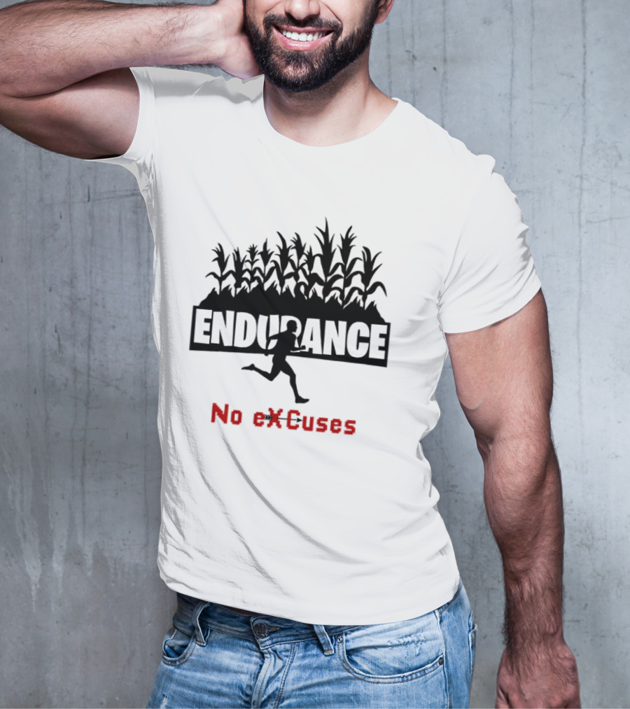 Endurance Cross Country Runner No Excuses Athlete Determination T-Shirt
