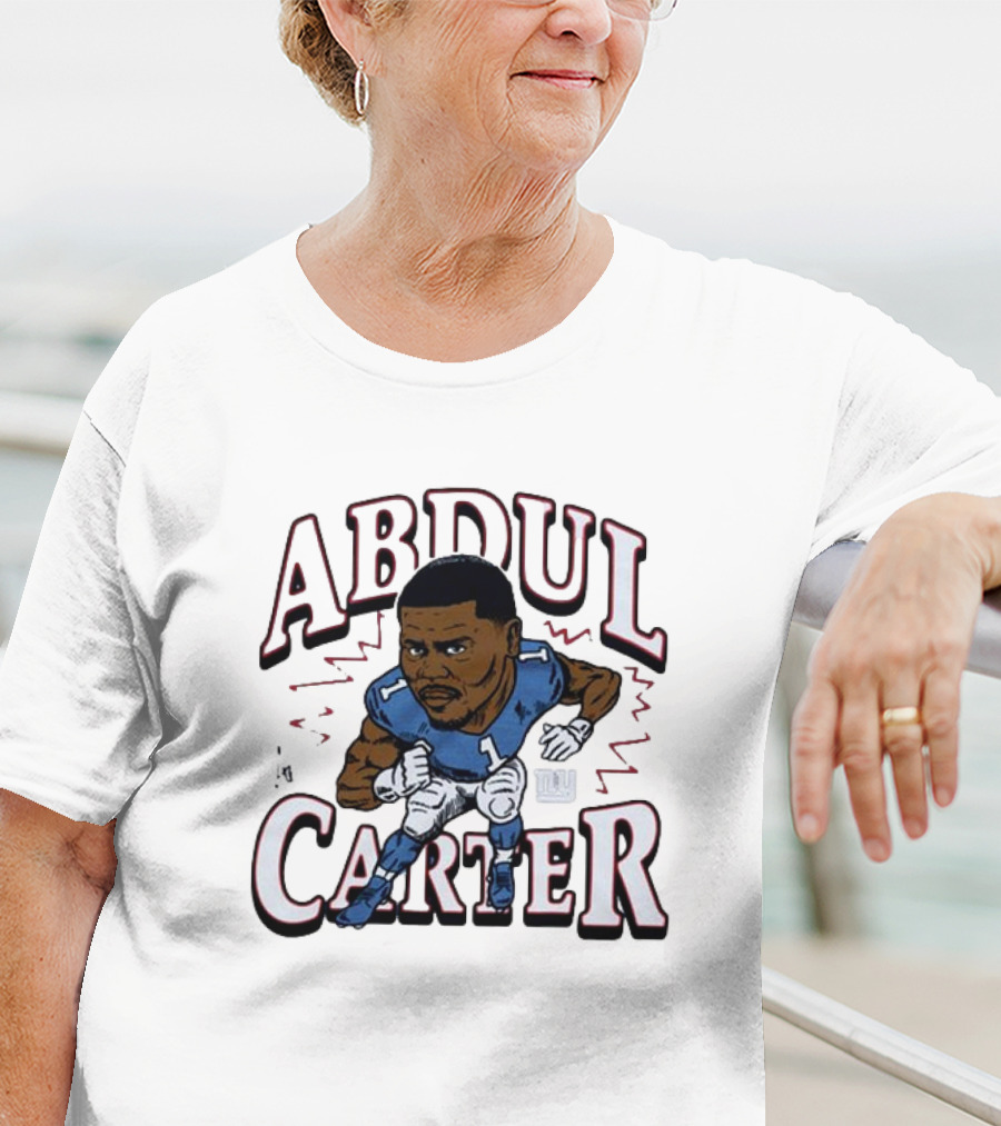 Abdul Carter Giants Football Number One Character Graphic T-Shirt