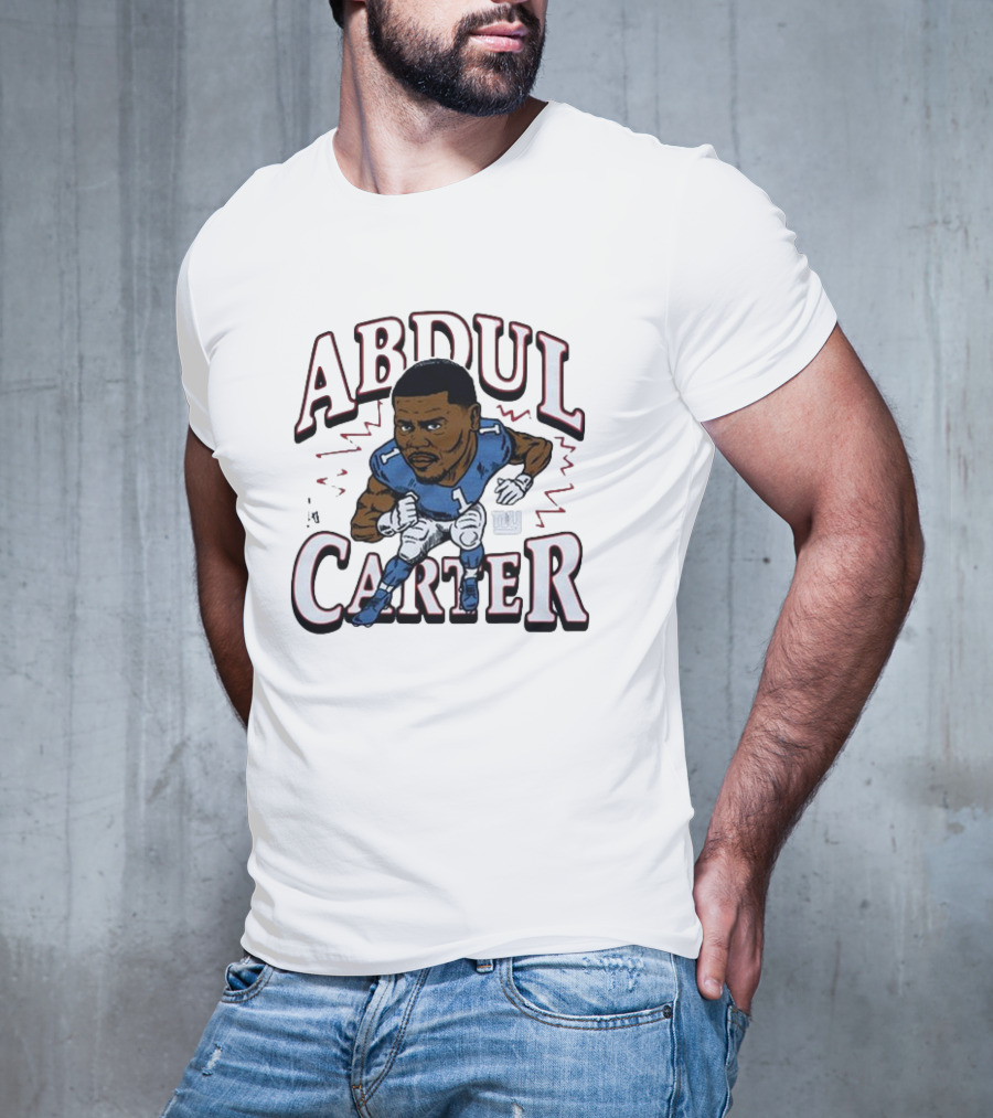 Abdul Carter Giants Football Number One Character Graphic T-Shirt