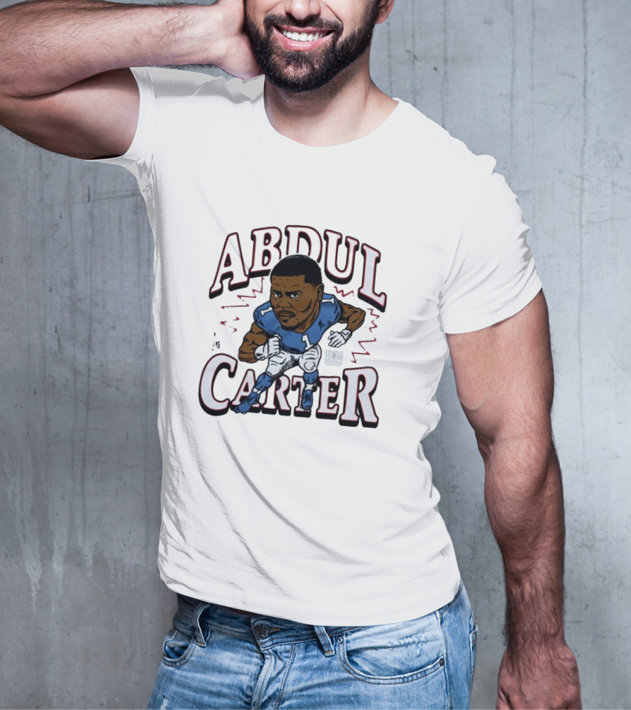 Abdul Carter Giants Football Number One Character Graphic T-Shirt