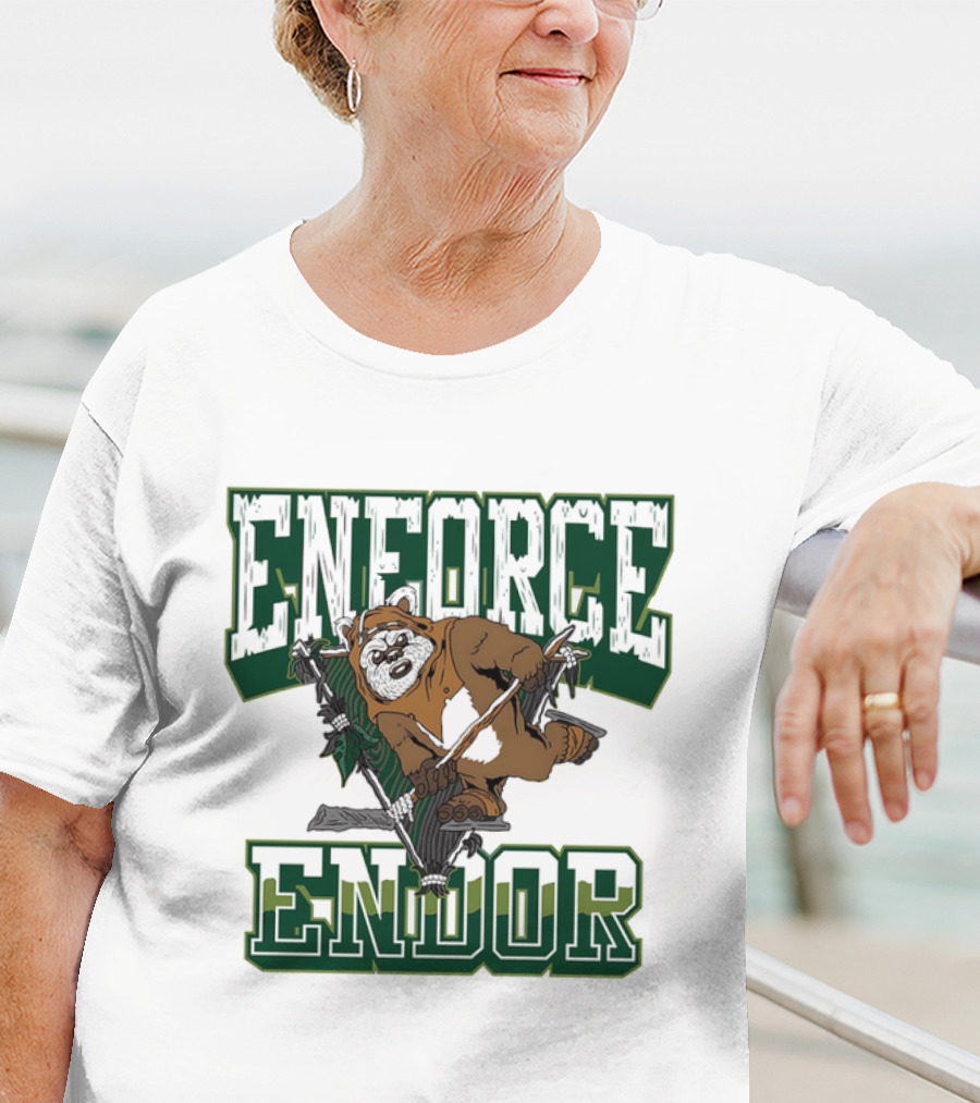 Enforce Endor Hockey Ewok Warrior T-Shirt