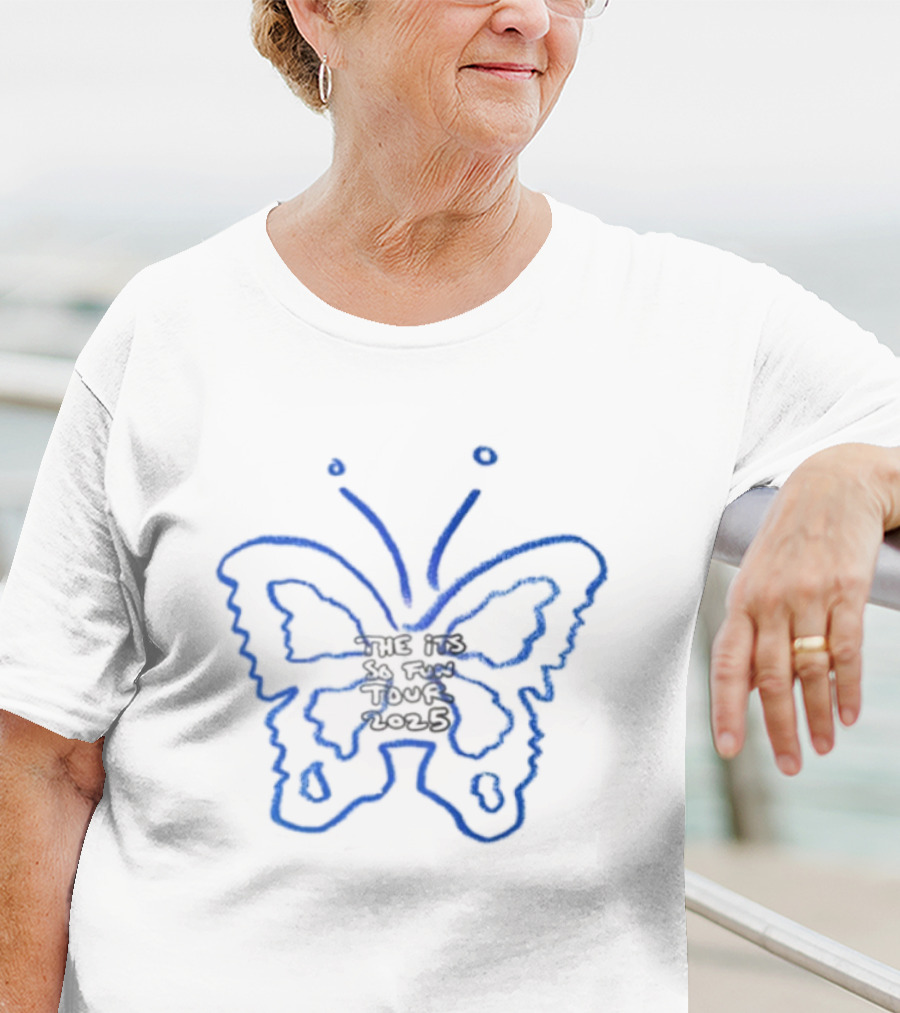 Girls Like Boys Who Listen To Grace Enger Blue Butterfly T-Shirt