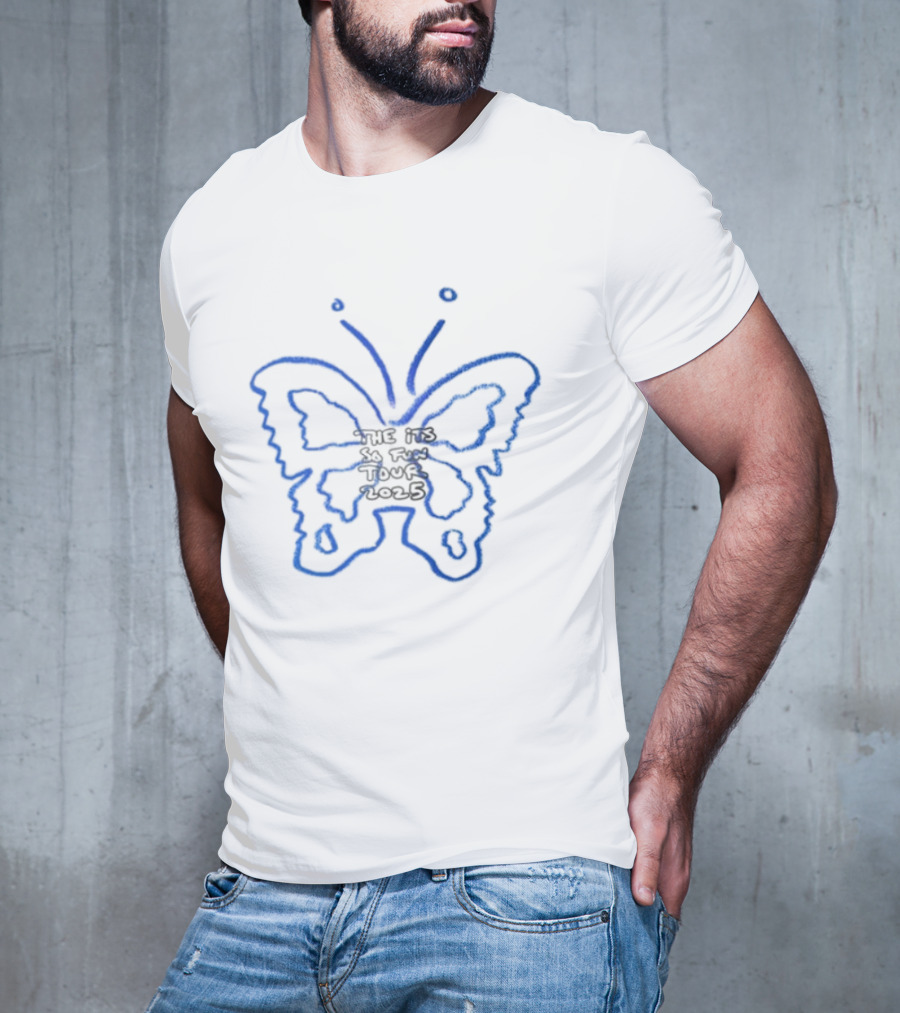 Girls Like Boys Who Listen To Grace Enger Blue Butterfly T-Shirt