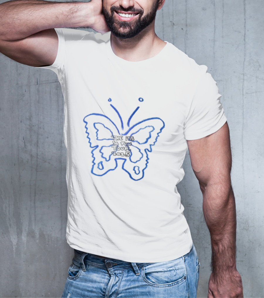 Girls Like Boys Who Listen To Grace Enger Blue Butterfly T-Shirt