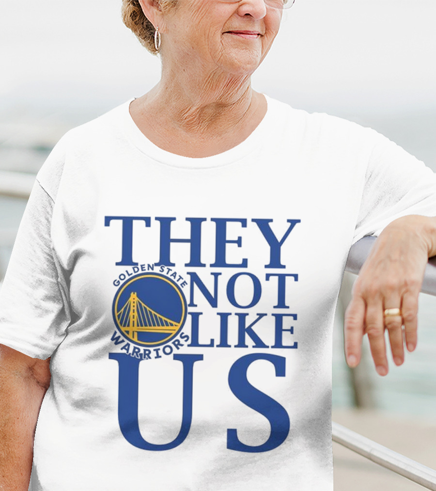 Golden State Warriors They Not Like Us Bay Bridge Icon T-Shirt