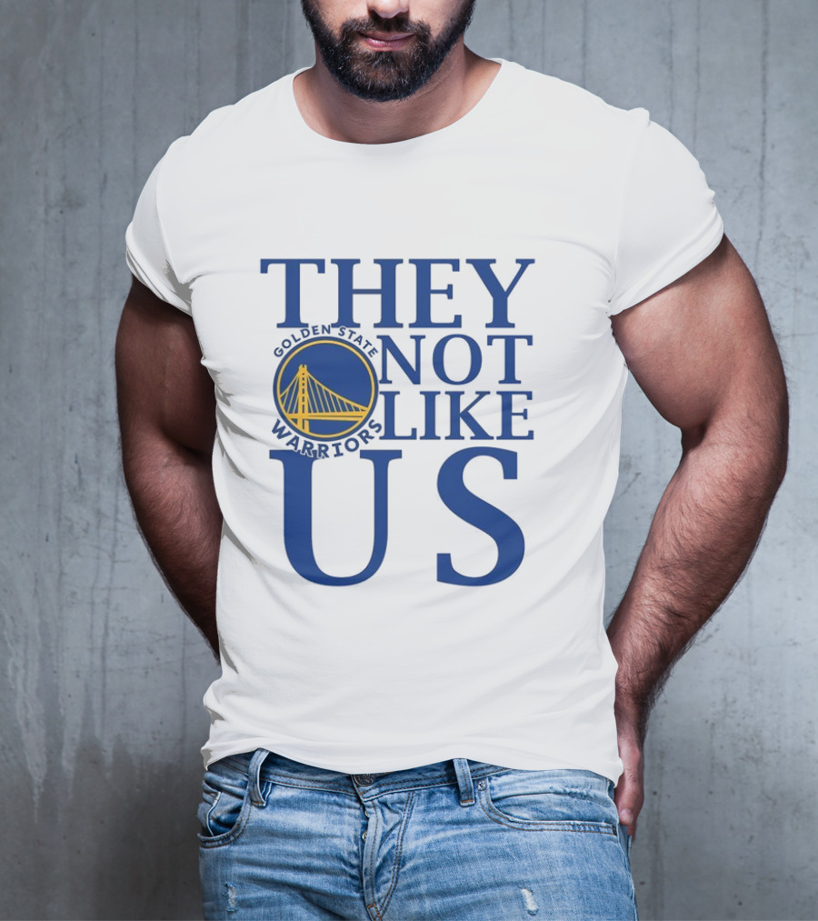 Golden State Warriors They Not Like Us Bay Bridge Icon T-Shirt