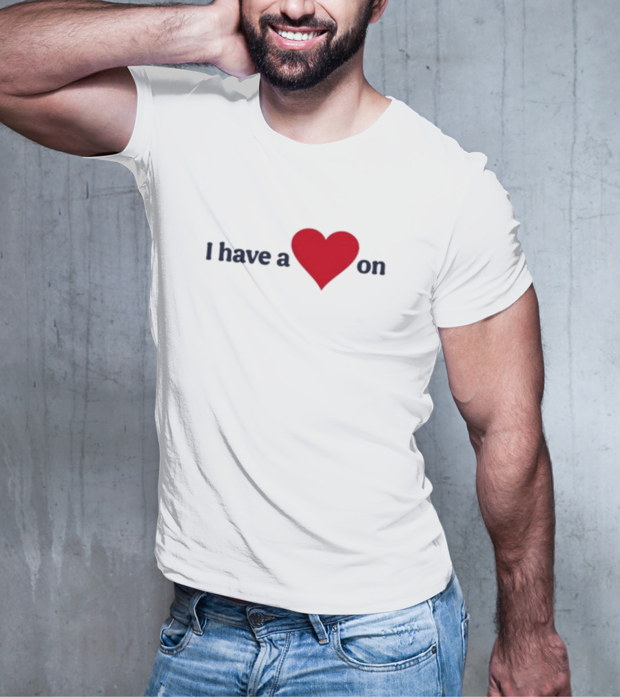 Familyfriendlyog I Have A Heart On Red Heart Design T-Shirt