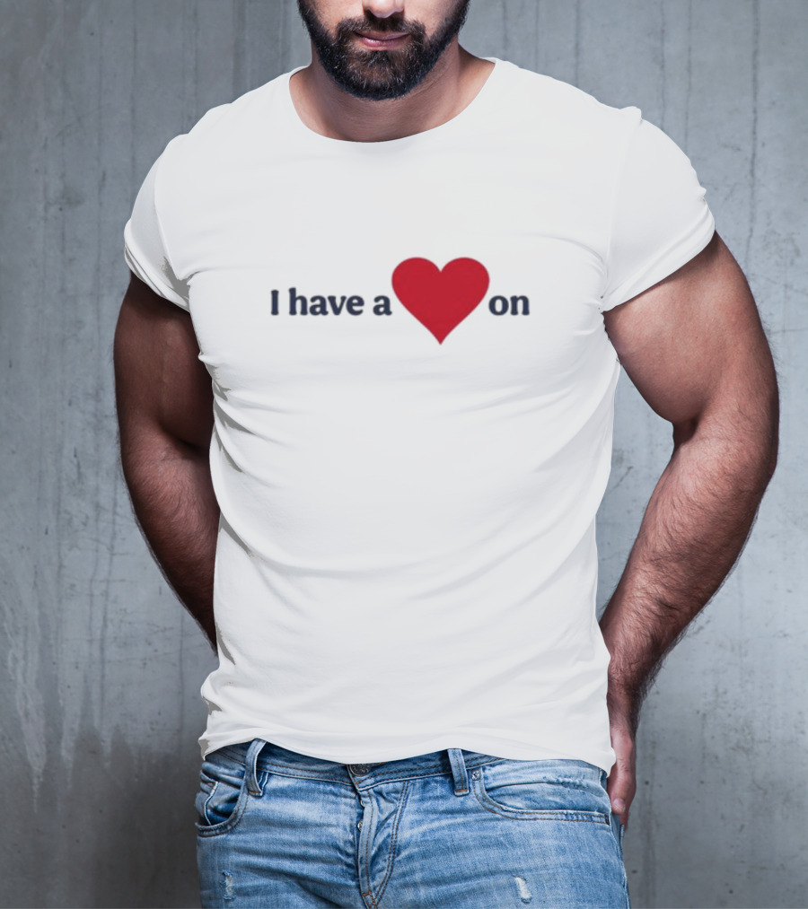 Familyfriendlyog I Have A Heart On Red Heart Design T-Shirt