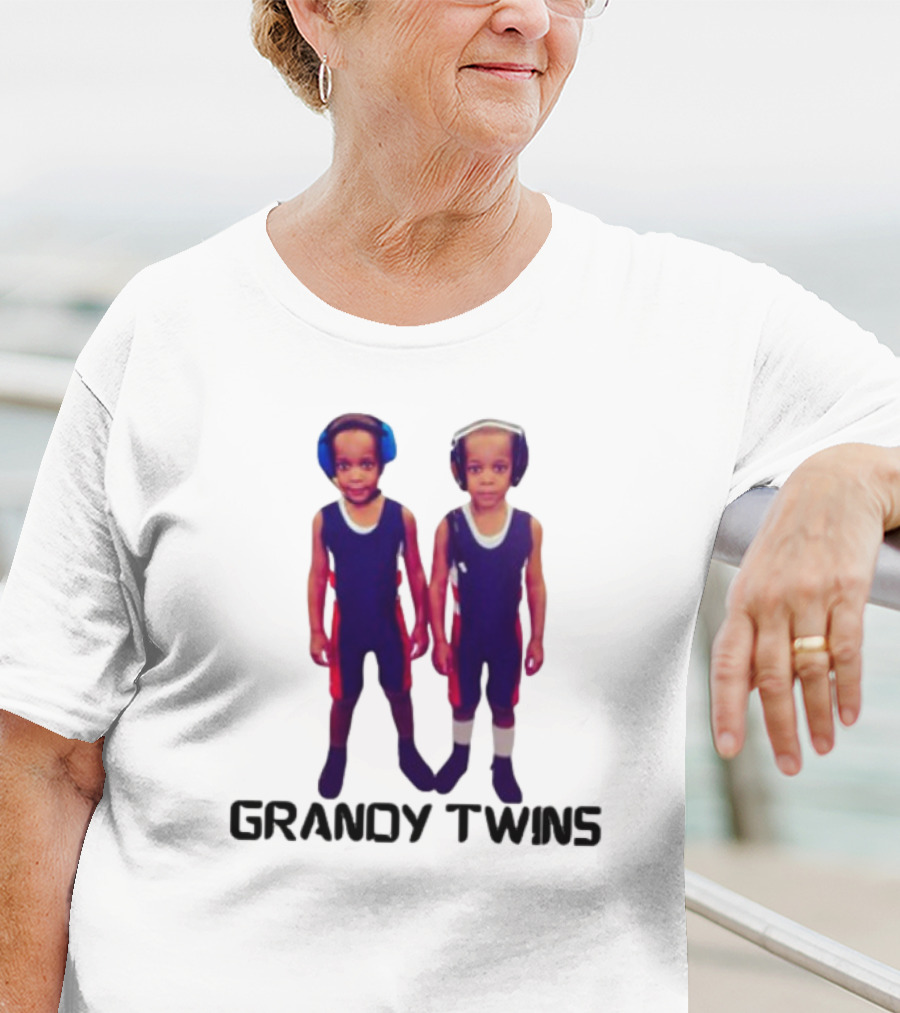 Grandytwinsboxing Baby Grandy Twins Wrestling Outfit T-Shirt