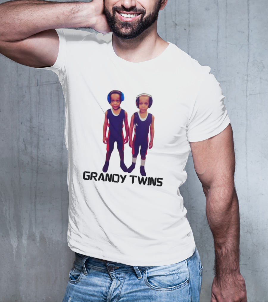 Grandytwinsboxing Baby Grandy Twins Wrestling Outfit T-Shirt