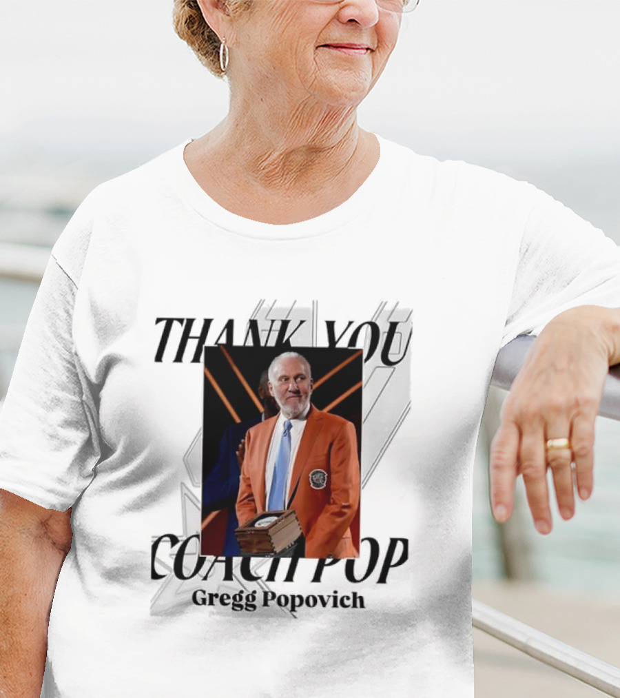 "Gregg Popovich Thank You Coach Pop Legacy Moment Basketball Achievement" T-Shirt