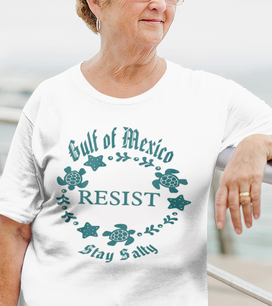 Gulf Of Mexico Resist Stay Salty Turtle T-Shirt