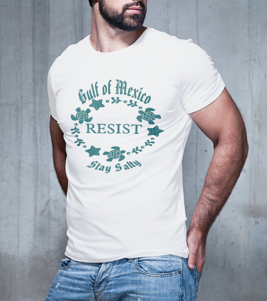 Gulf Of Mexico Resist Stay Salty Turtle T-Shirt