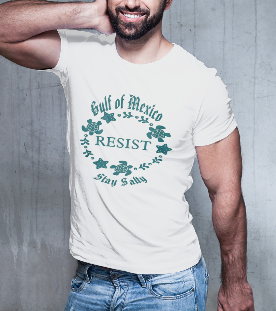Gulf Of Mexico Resist Stay Salty Turtle T-Shirt