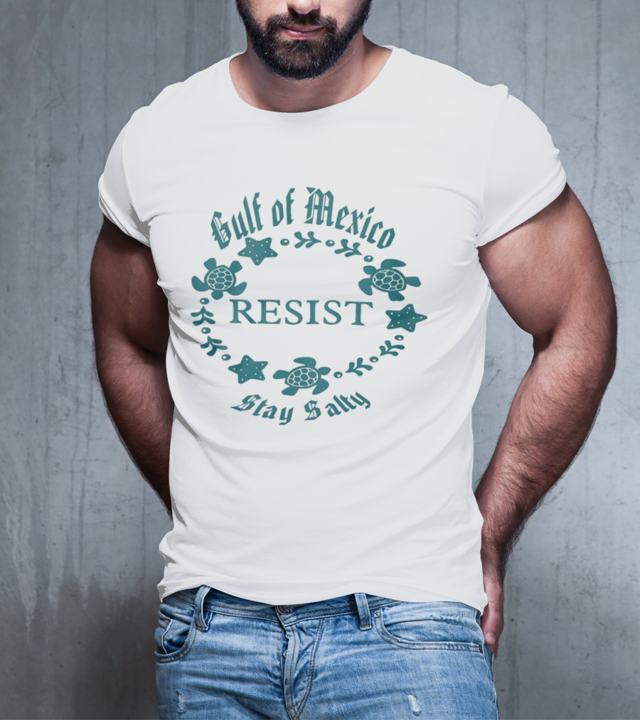 Gulf Of Mexico Resist Stay Salty Turtle T-Shirt