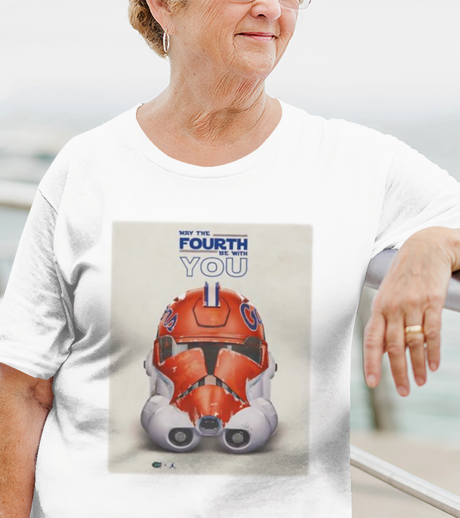 May The Fourth Be With You Florida Gators Helmet T-Shirt