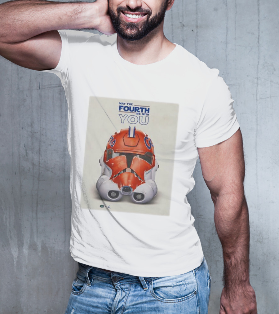 May The Fourth Be With You Florida Gators Helmet T-Shirt