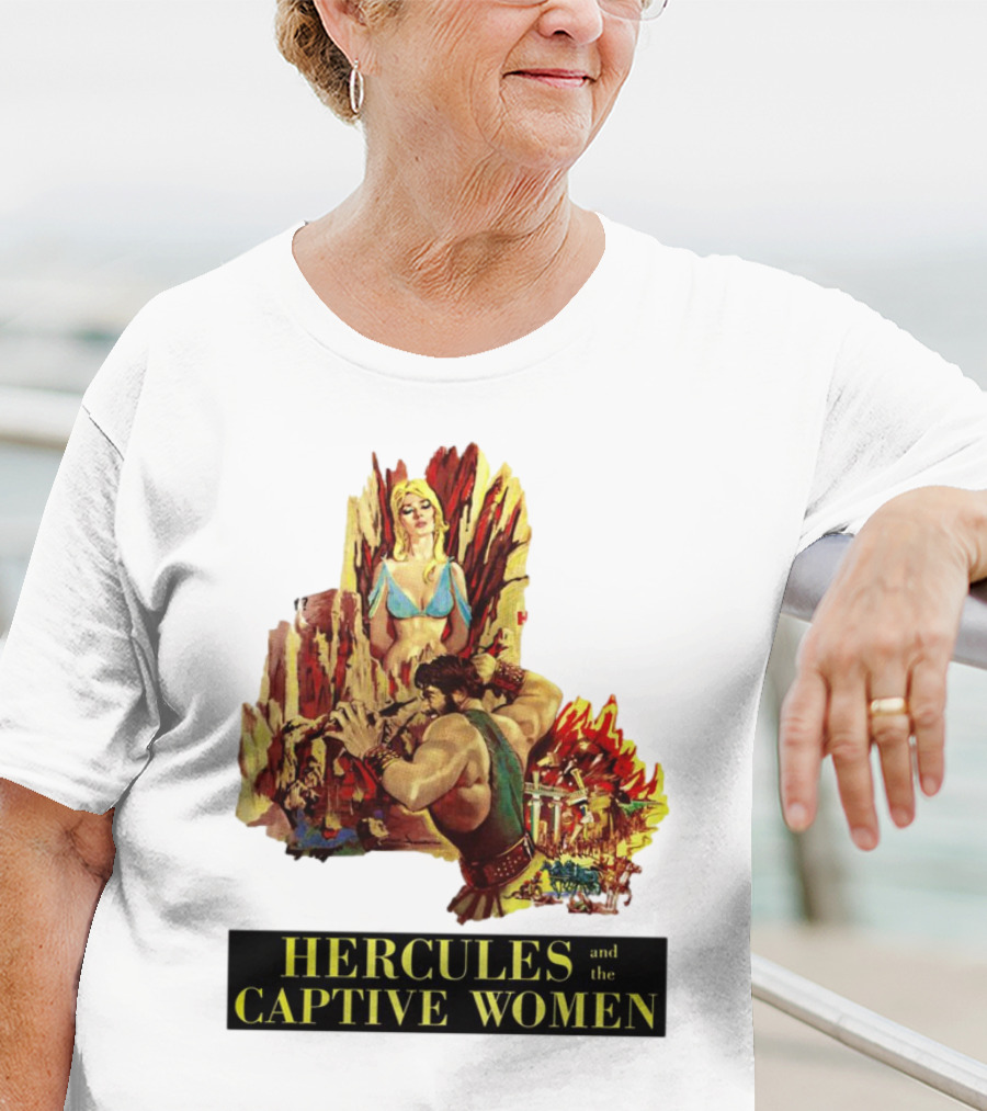 Hercules And The Captive Women Classic Movie Vintage Art T-Shirt