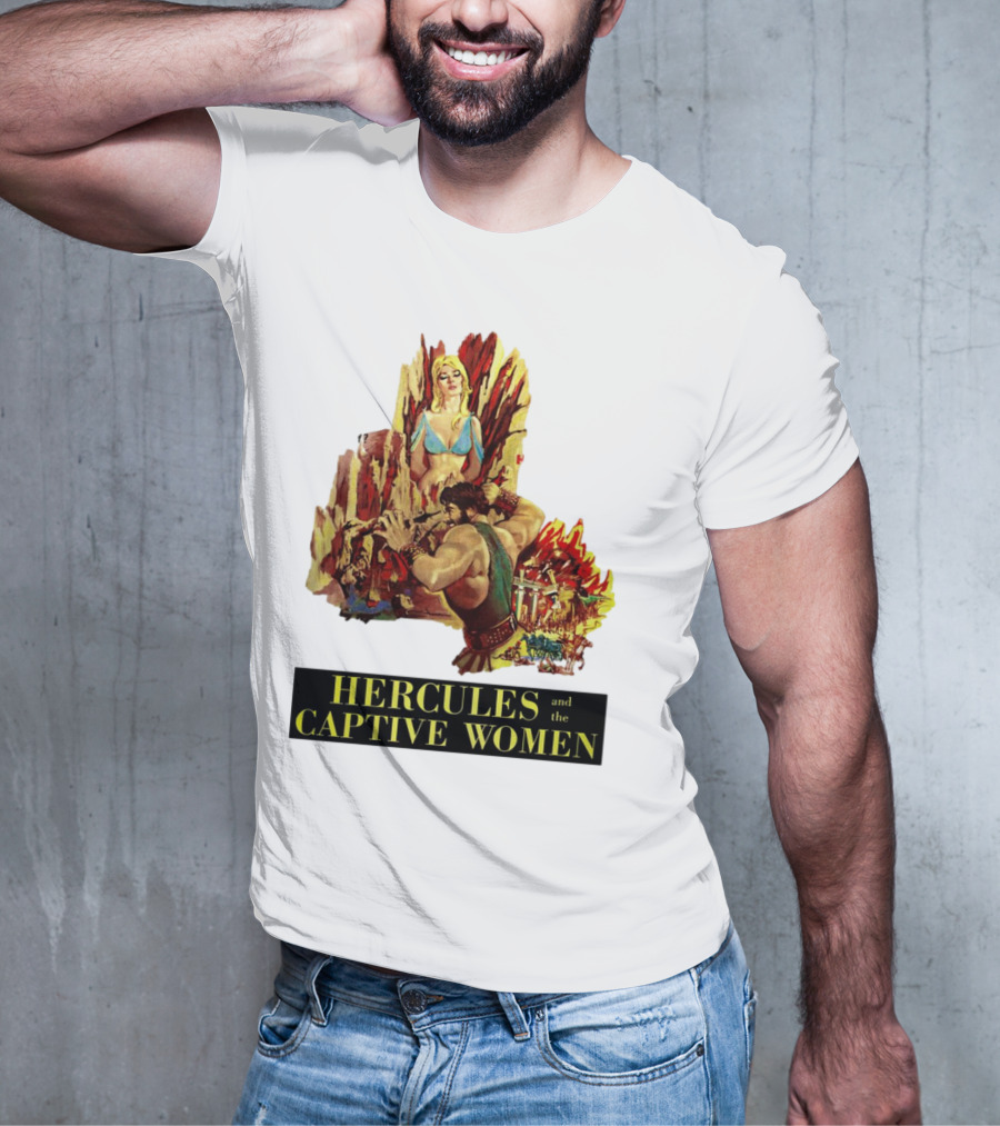 Hercules And The Captive Women Classic Movie Vintage Art T-Shirt