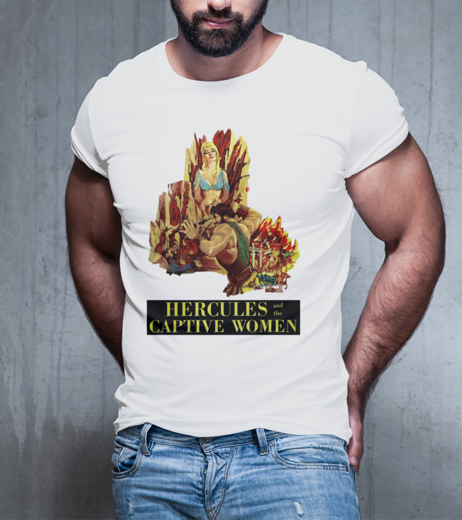 Hercules And The Captive Women Classic Movie Vintage Art T-Shirt