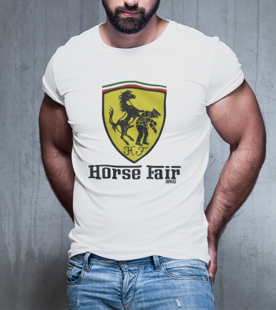 Horse Fair Waterford Whispers HF Shield With Horse And Man T-Shirt