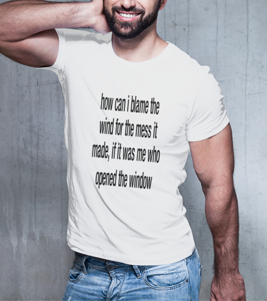 How Can I Blame The Wind For The Mess It Made Life On No Qualifications T-Shirt