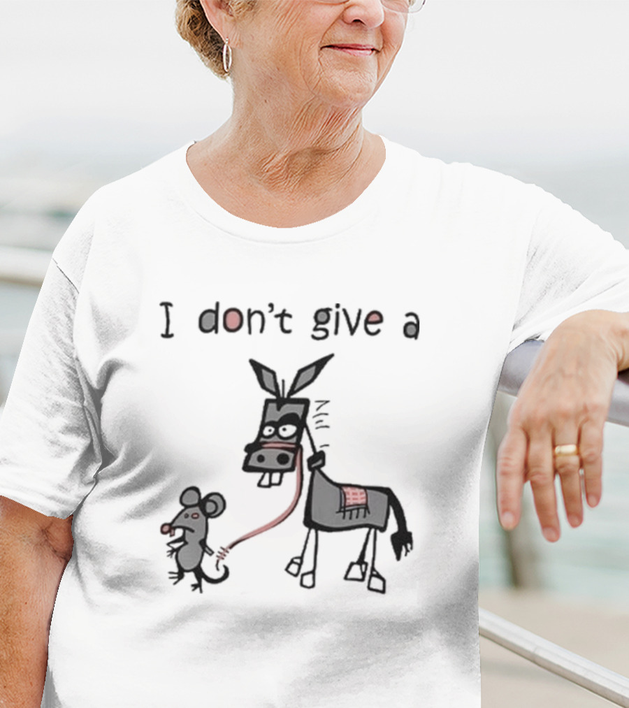 I Don’t Give A Rat Mouse Donkey T-Shirt