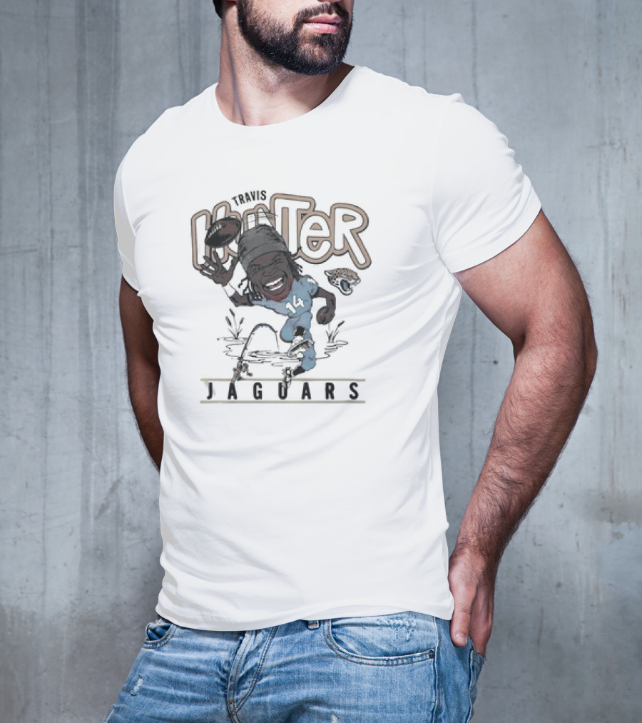 Big Hunter Jaguars Running Football 14 T-Shirt