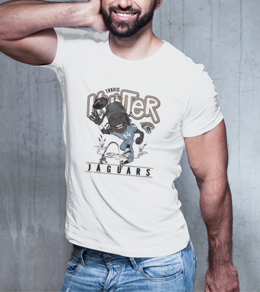 Big Hunter Jaguars Running Football 14 T-Shirt