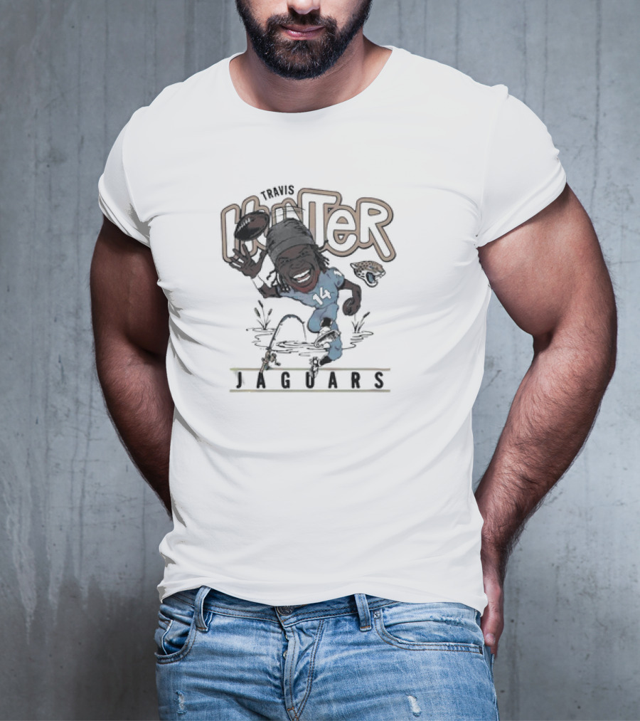 Big Hunter Jaguars Running Football 14 T-Shirt