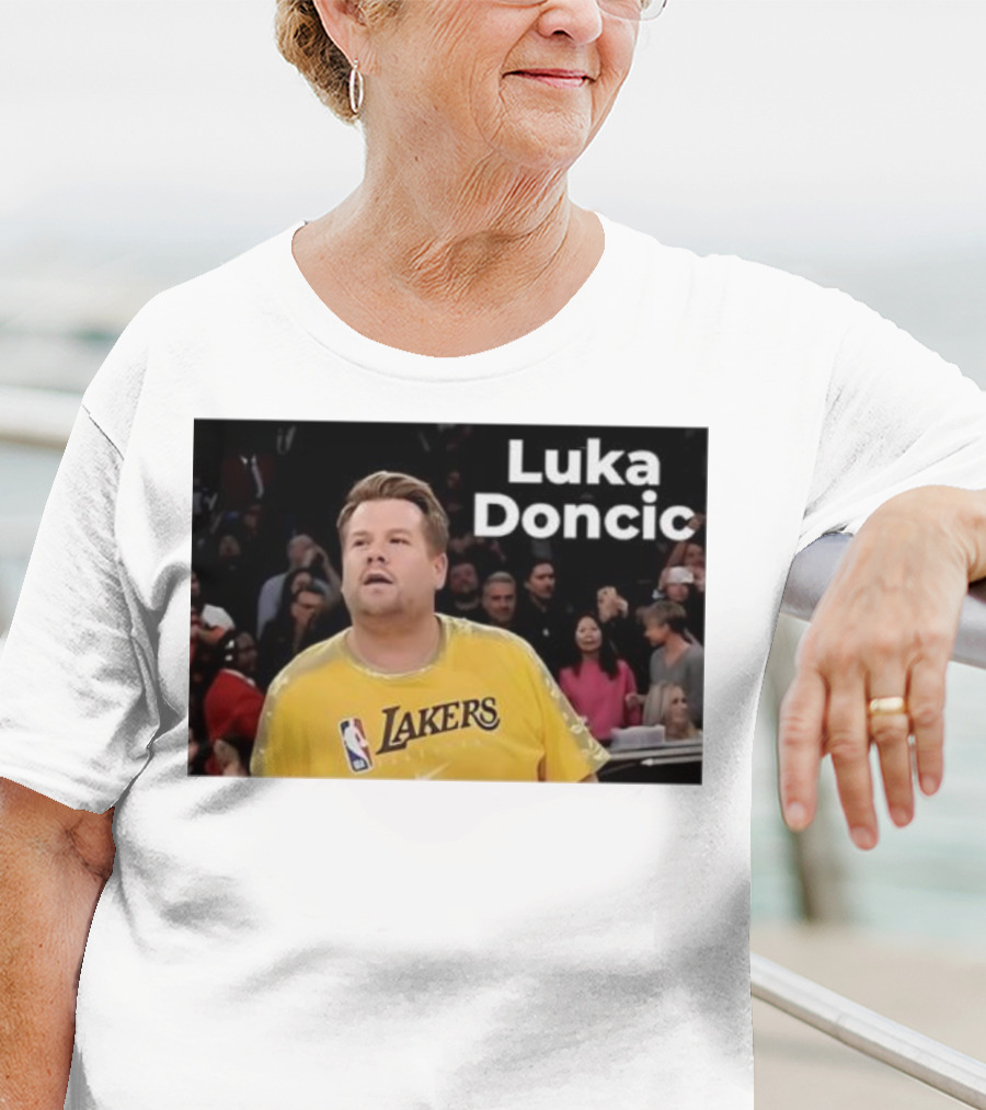 Luka Doncic James Corden Lakers NBA Fan T-Shirt