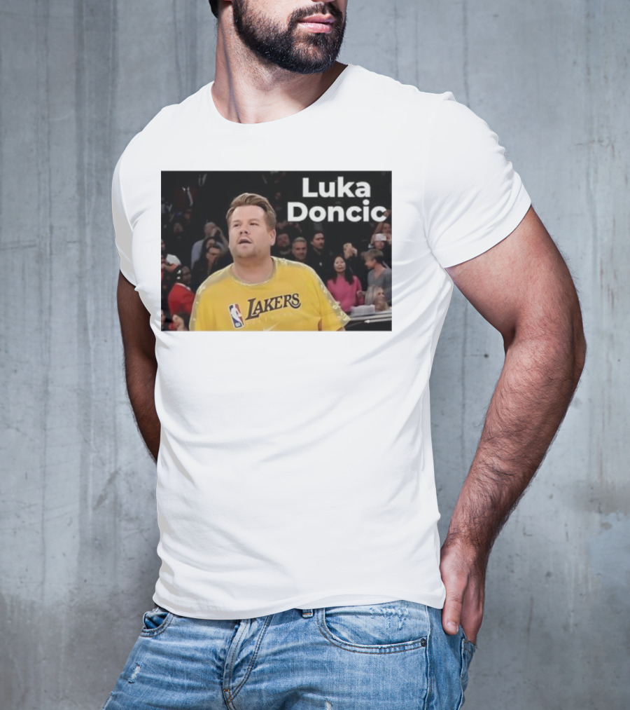 Luka Doncic James Corden Lakers NBA Fan T-Shirt