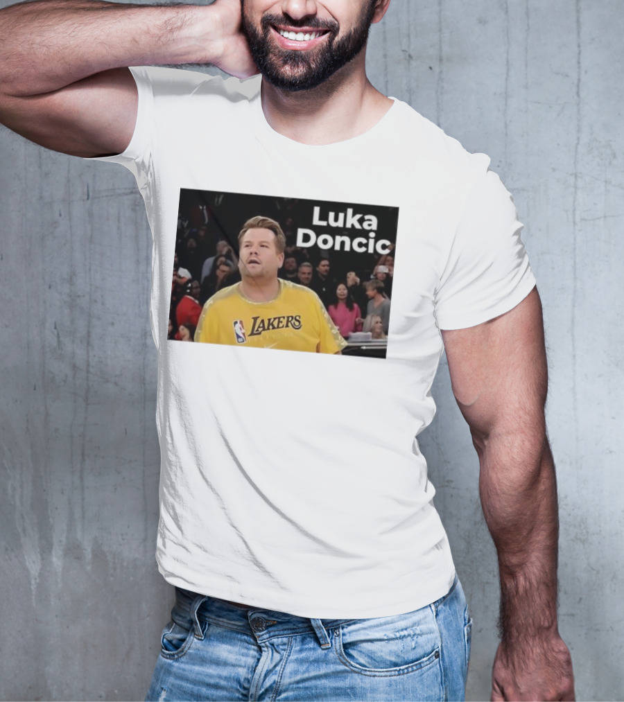 Luka Doncic James Corden Lakers NBA Fan T-Shirt