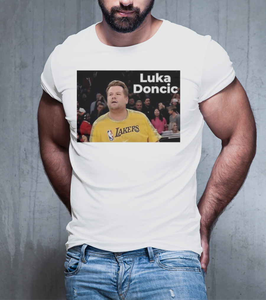 Luka Doncic James Corden Lakers NBA Fan T-Shirt