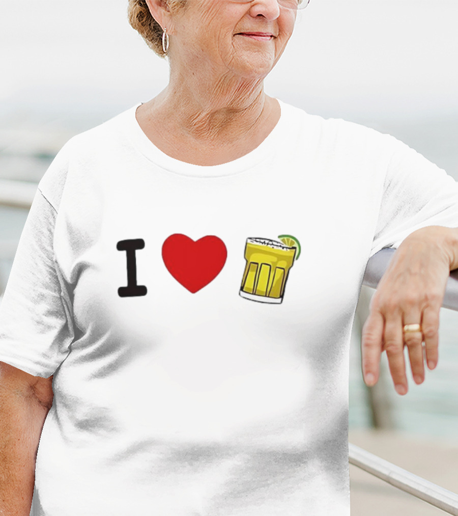 I Love Margarita Lime Cocktail T-Shirt