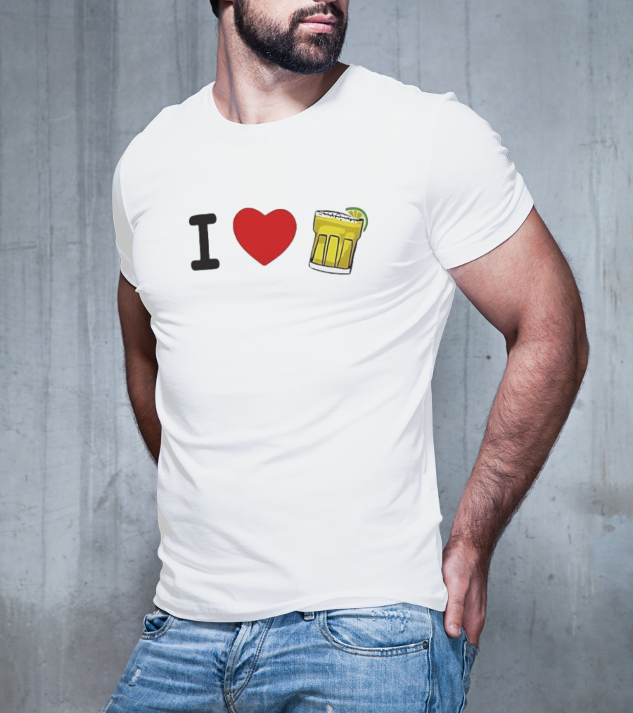 I Love Margarita Lime Cocktail T-Shirt