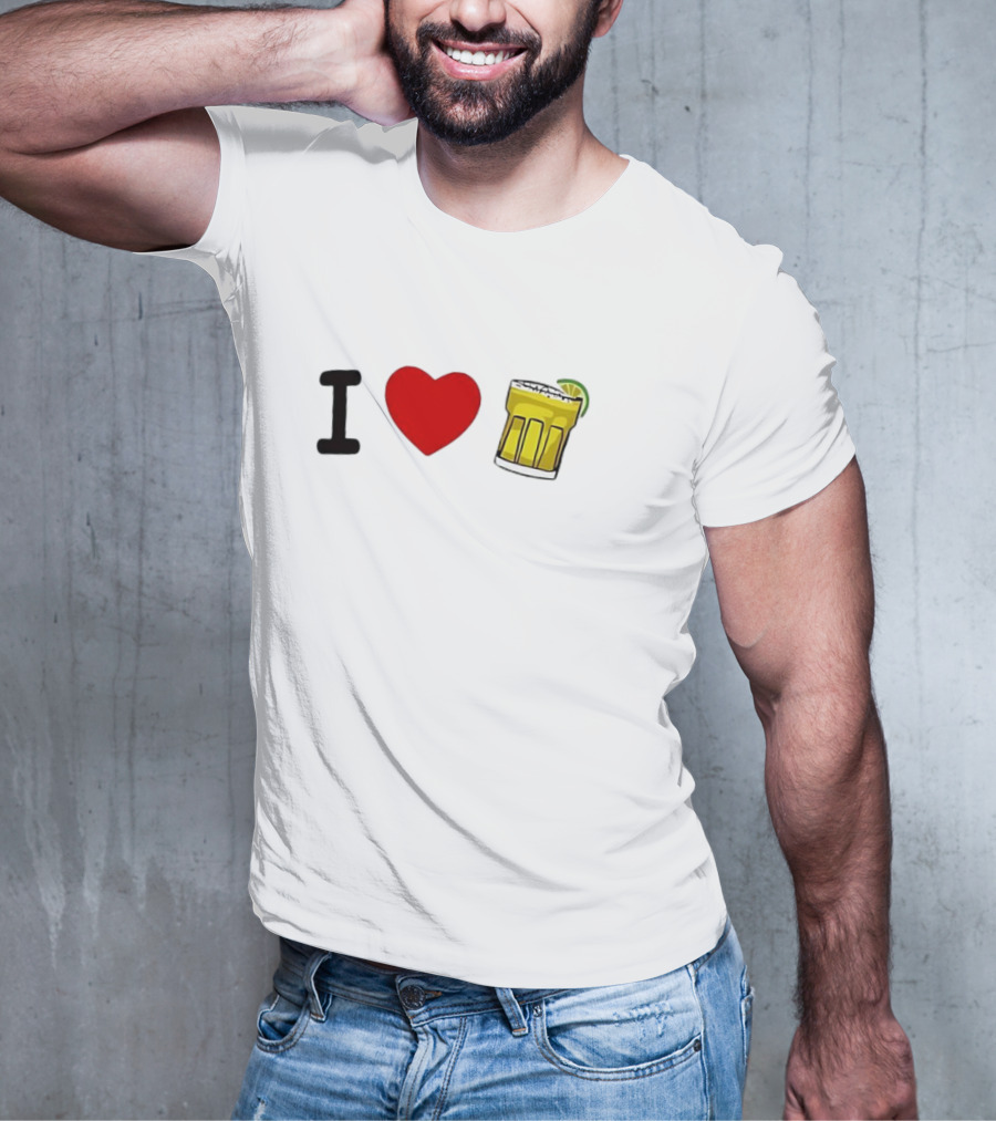 I Love Margarita Lime Cocktail T-Shirt