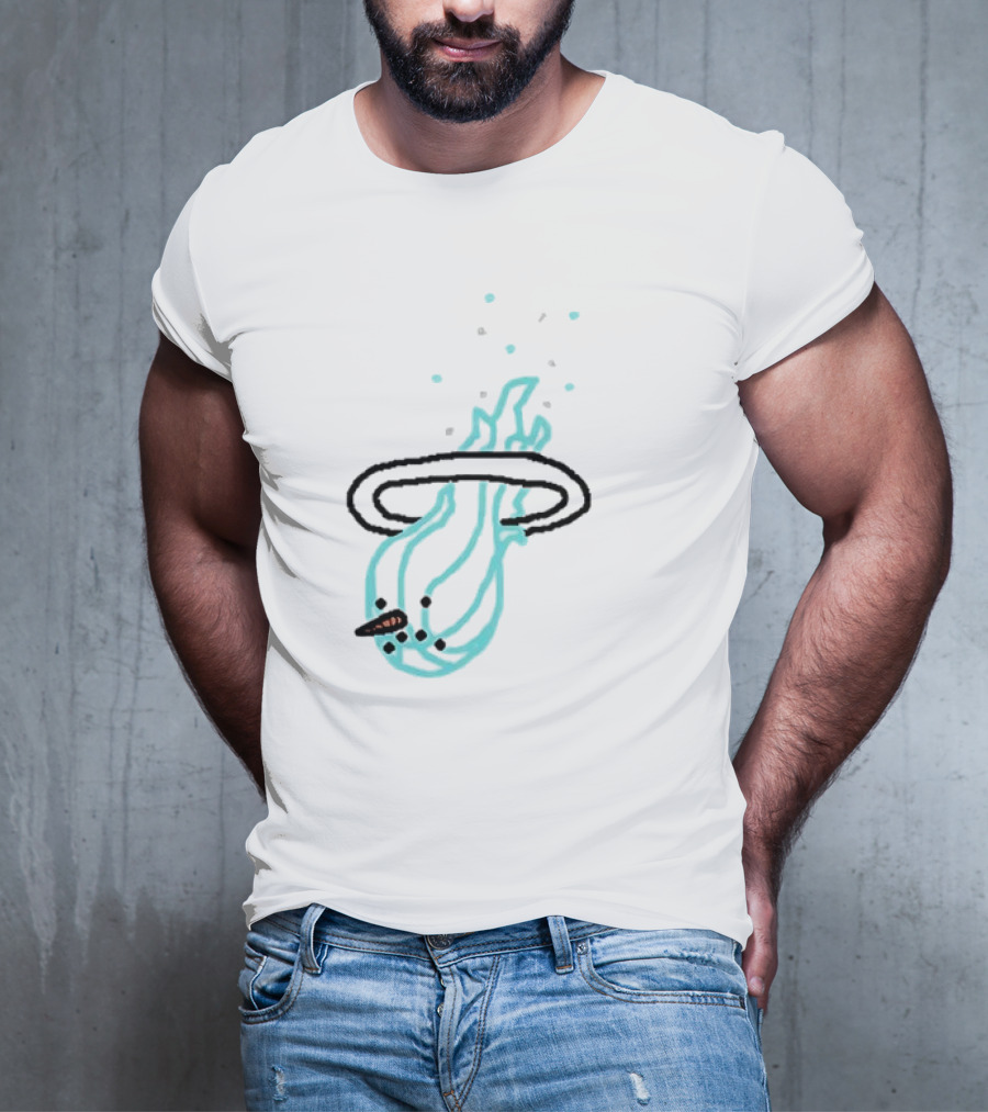 Jimmy Butler Miami Cold Drip NBA Basketball Star Cigar Illustration T-Shirt