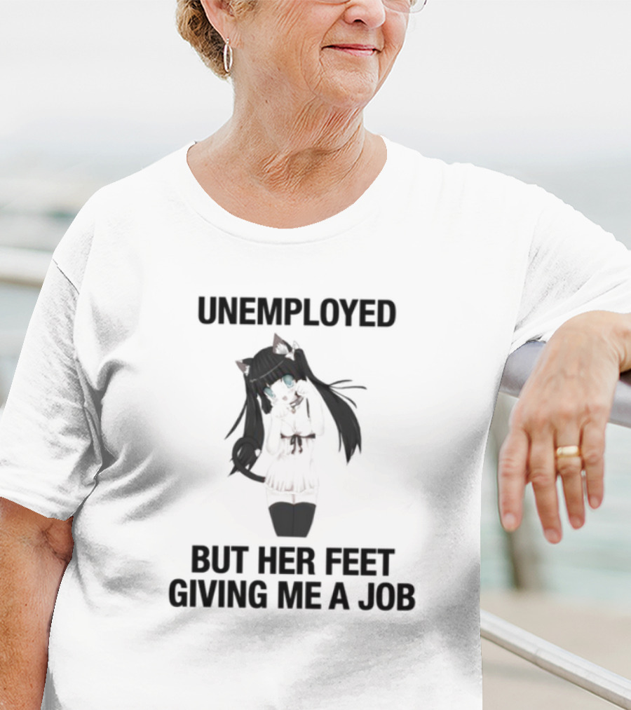 Unemployed But Her Feet Giving Me A Job Lilith's Silhouette T-Shirt