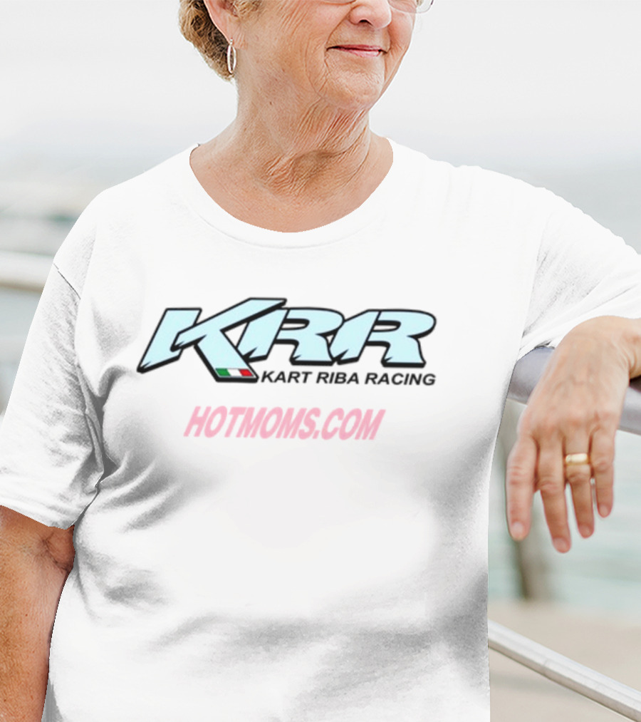 KRR Hotmoms.com Italian Flag Racing Apparel T-Shirt