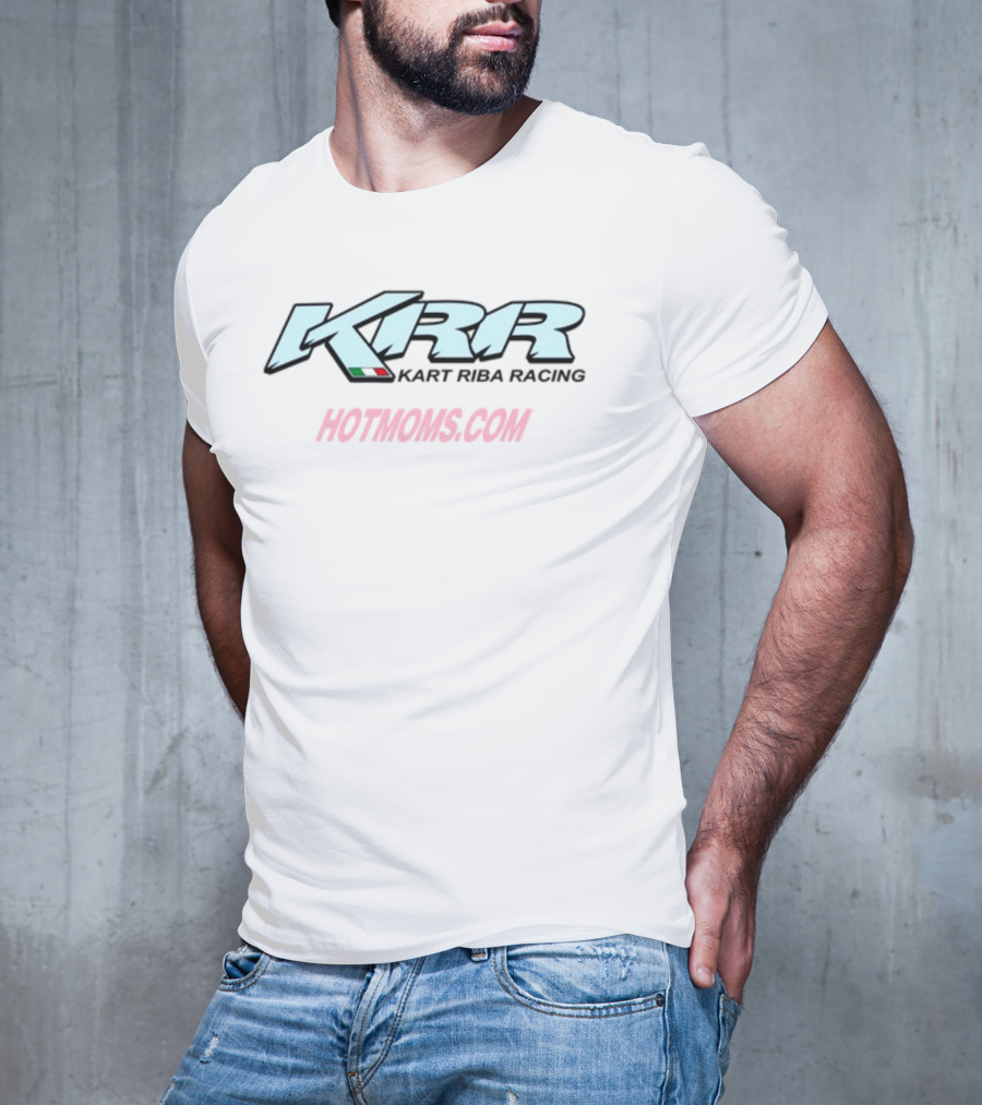KRR Hotmoms.com Italian Flag Racing Apparel T-Shirt