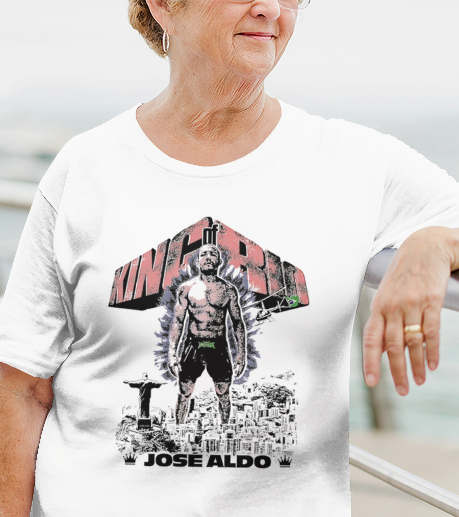 Brazil UFC King Of Rio José Aldo Retro Pose T-Shirt